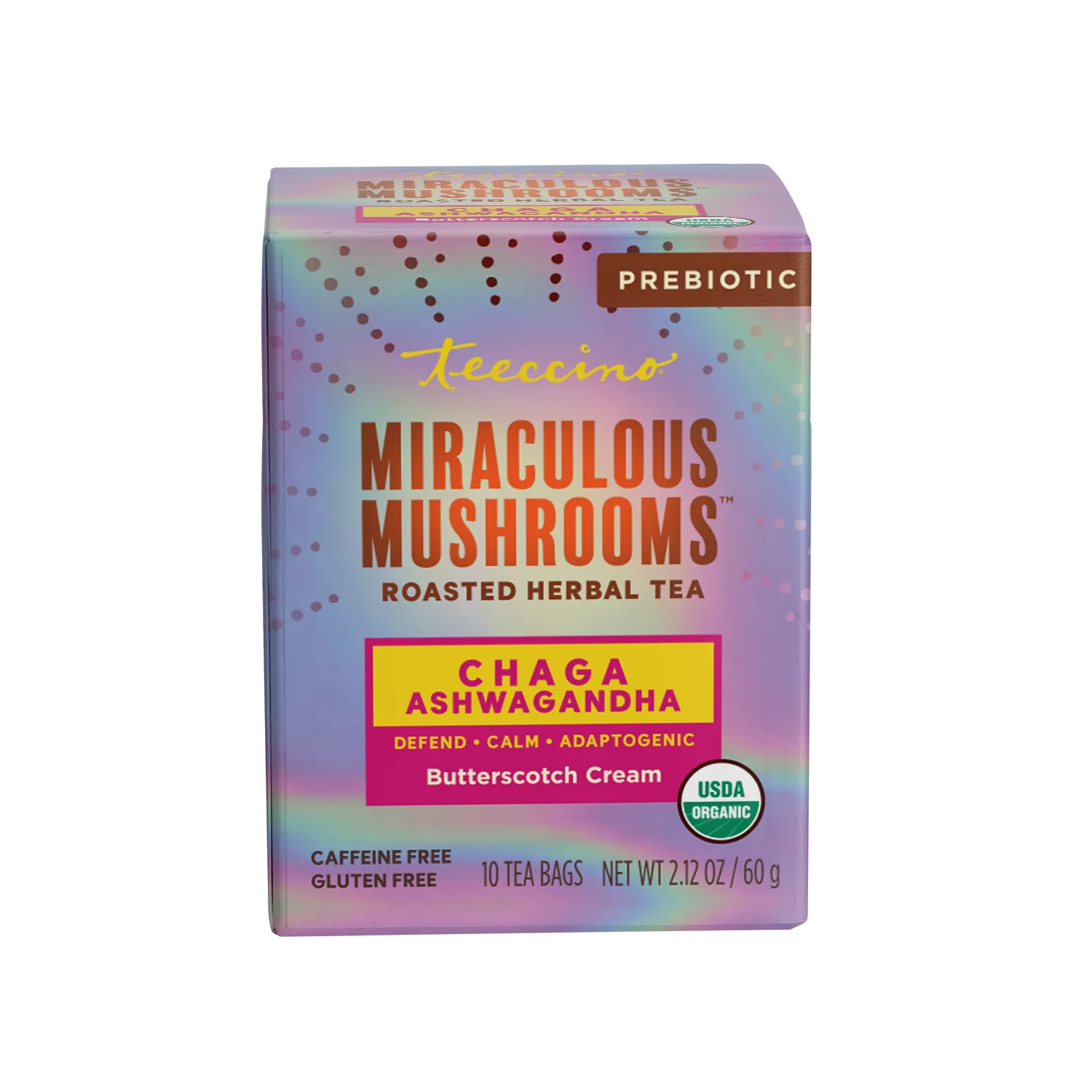 Chaga Ashwagandha Butterscotch Cream Mushroom Herbal Tea - Image 11