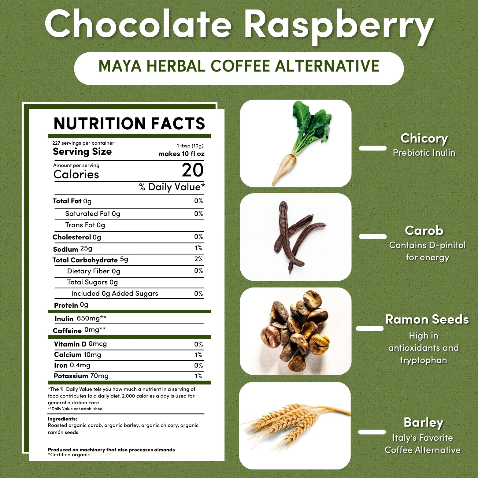 Chocolate Raspberry Chicory Herbal Coffee - Image 6