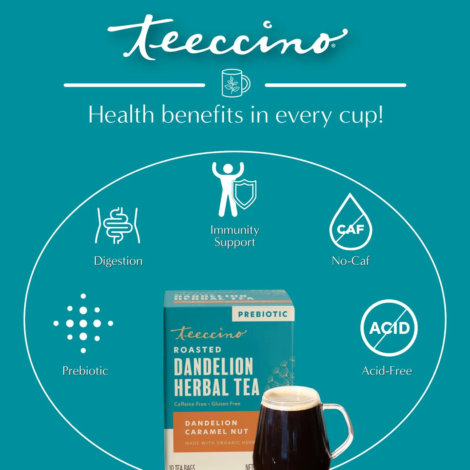 Dandelion Caramel Nut Roasted Herbal Tea - Image 15