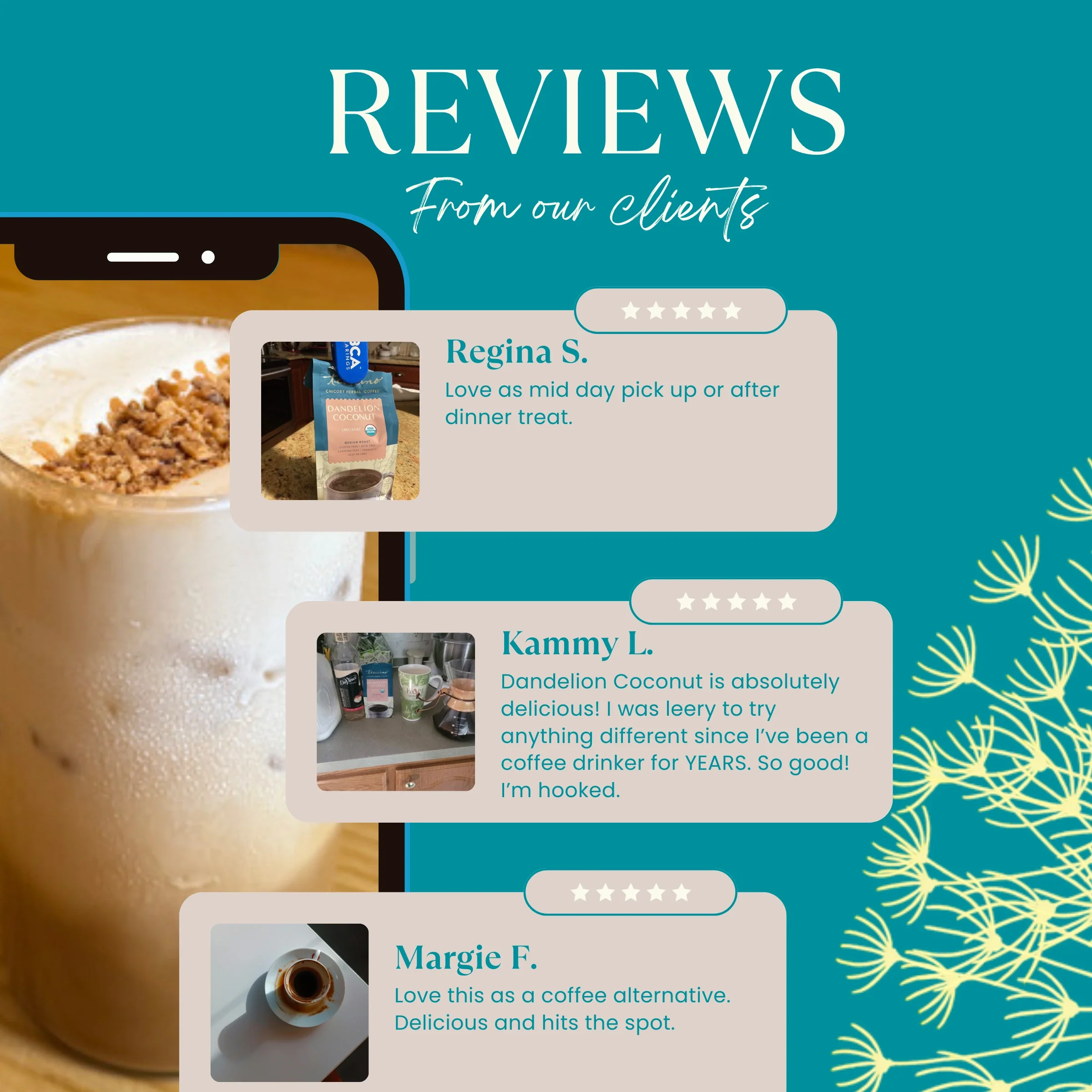 Dandelion Coconut Herbal Coffee - Image 15
