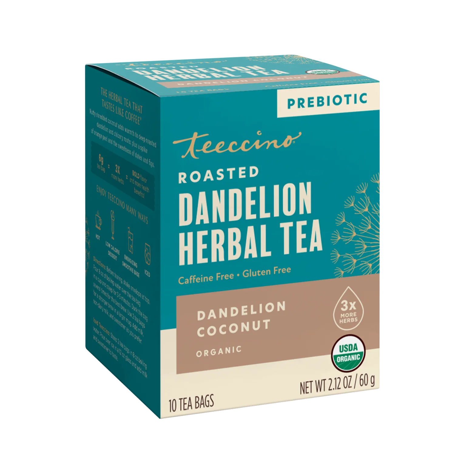 Dandelion Coconut Roasted Herbal Tea - Image 6