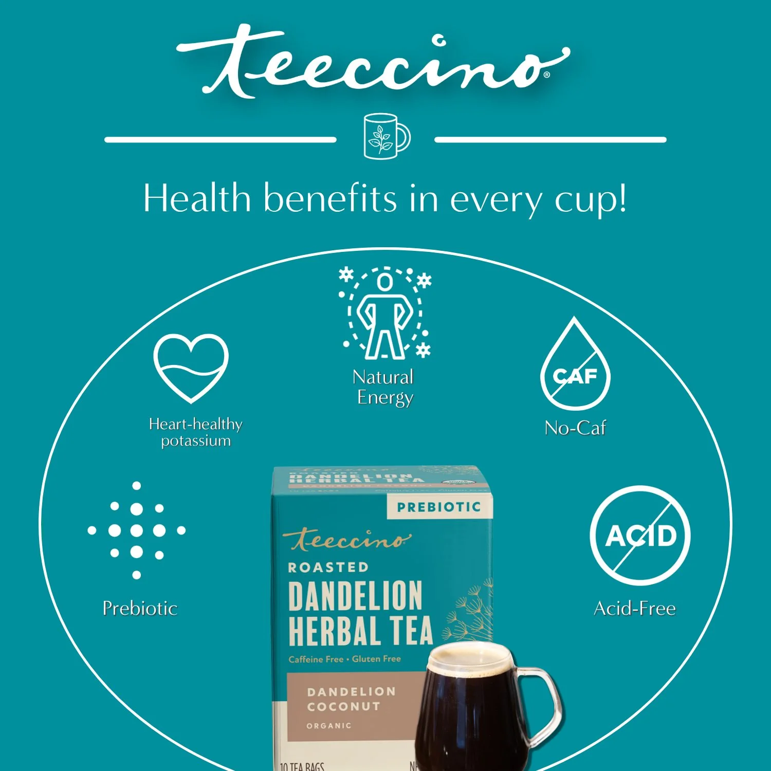 Dandelion Coconut Roasted Herbal Tea - Image 9