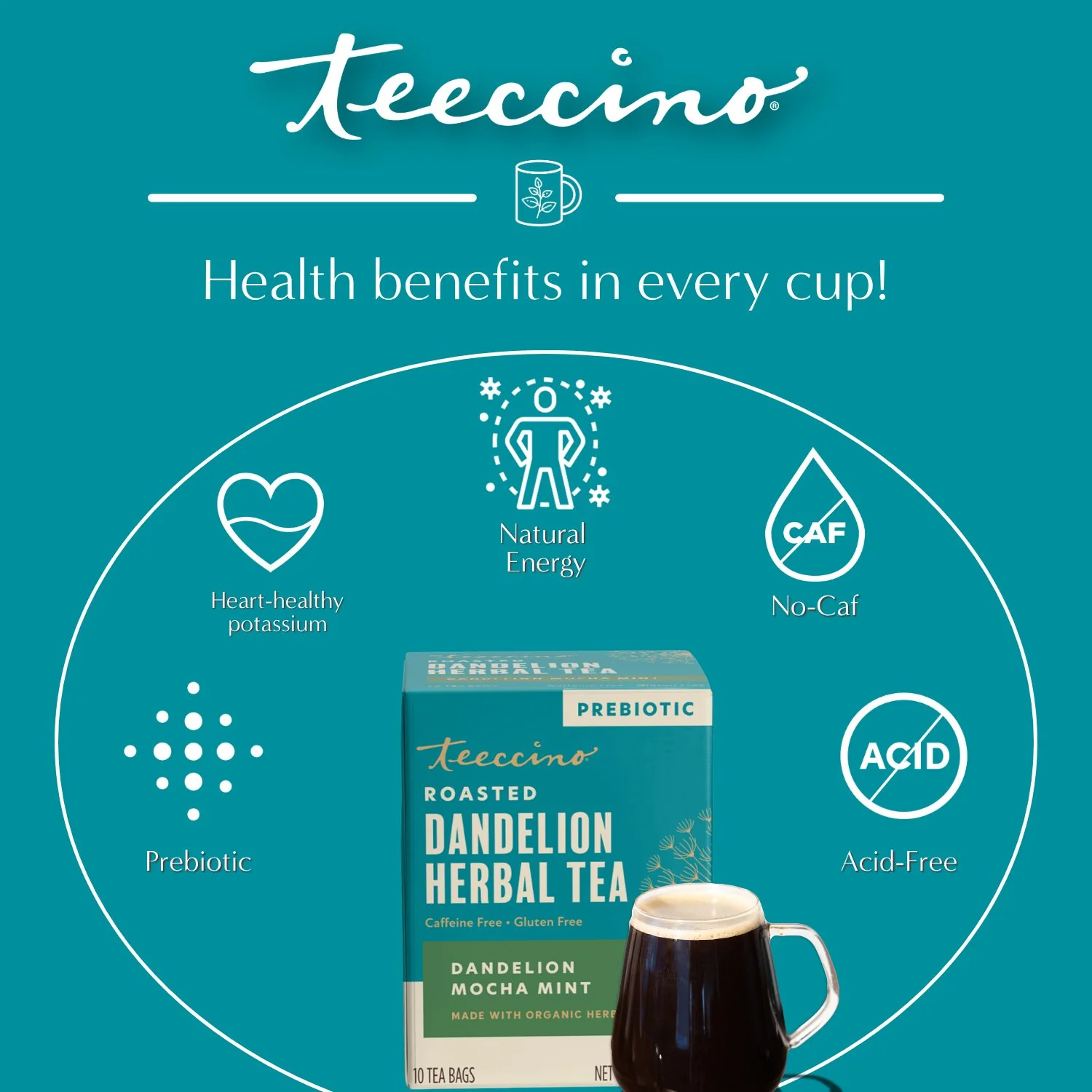 Dandelion Mocha Mint Roasted Herbal Tea - Image 17