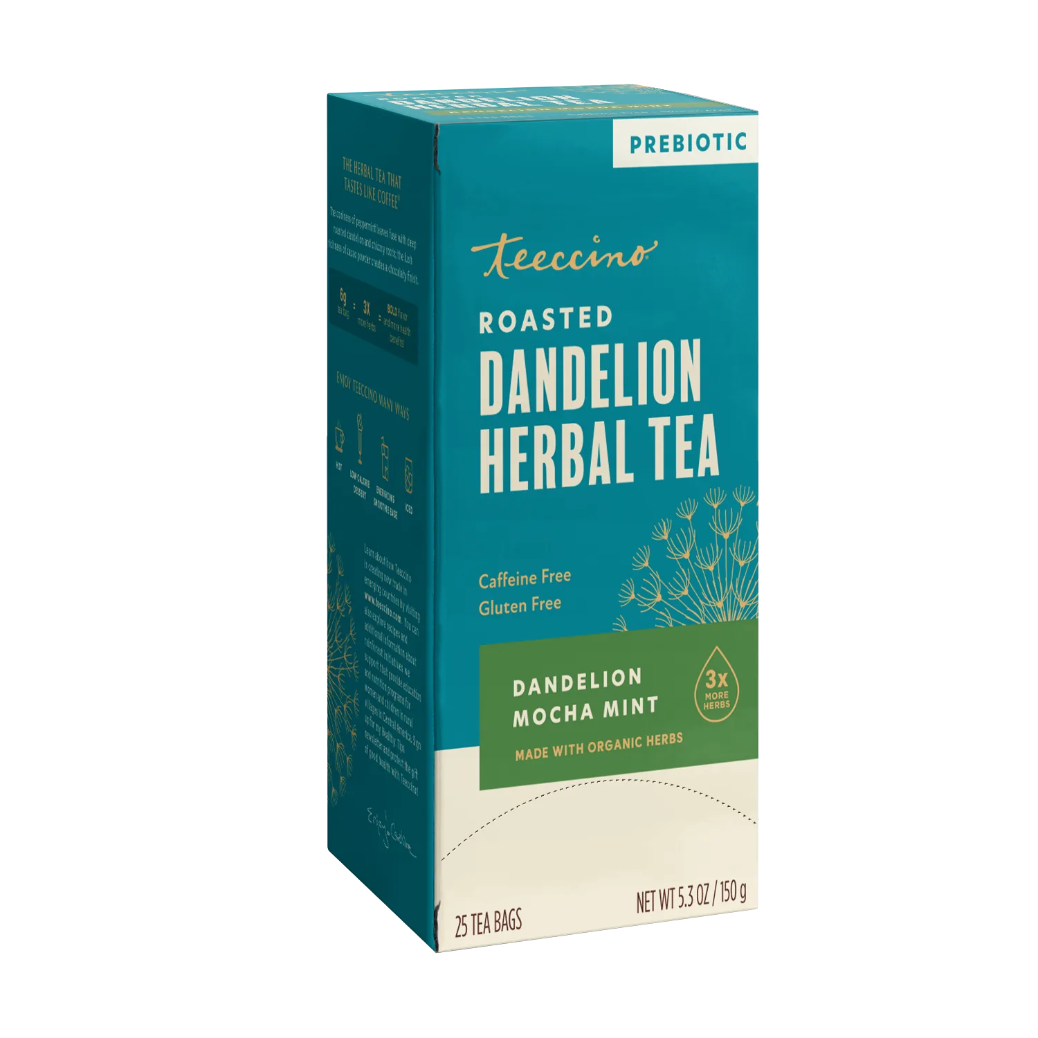Dandelion Mocha Mint Roasted Herbal Tea - Image 9