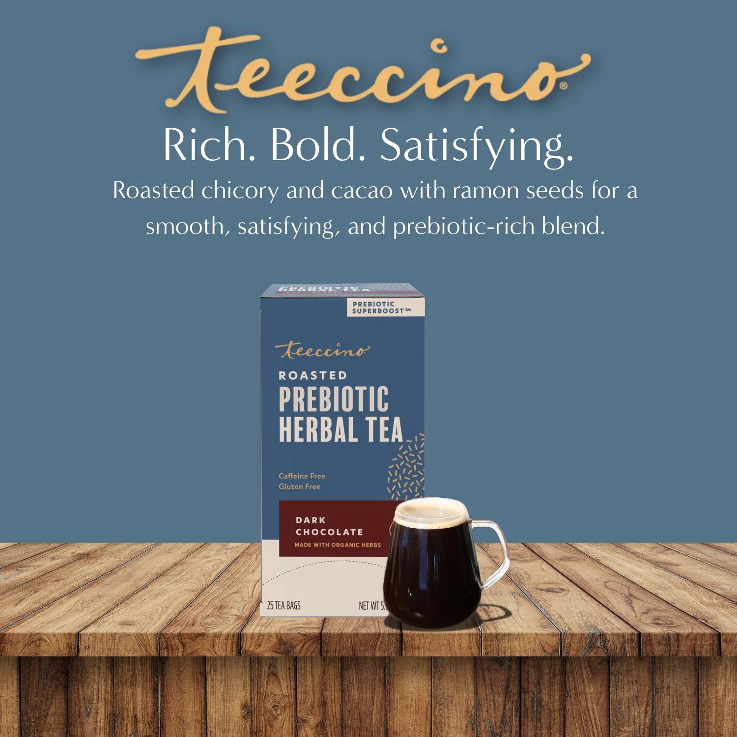 Dark Chocolate Prebiotic SuperBoost Herbal Tea - Image 13
