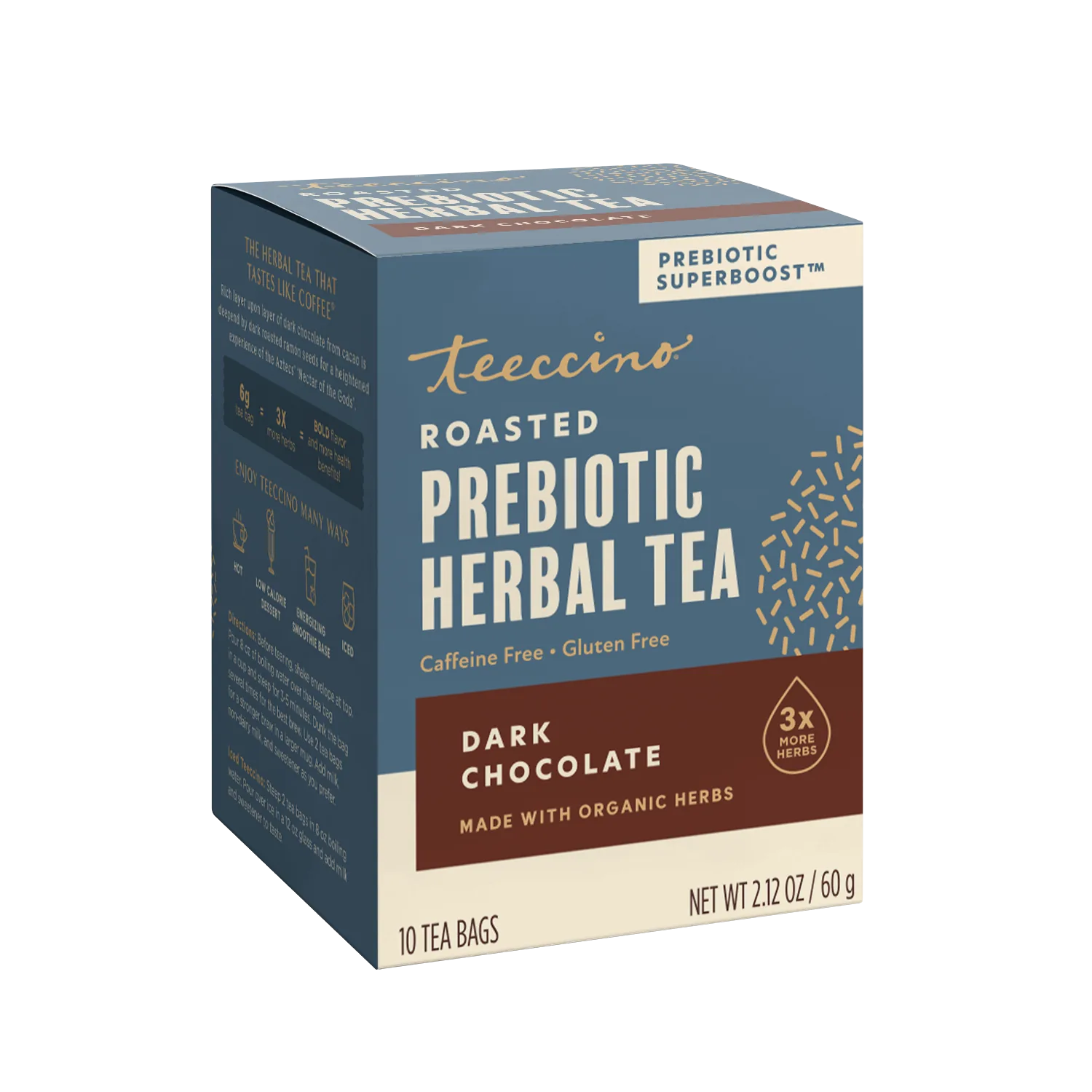 Dark Chocolate Prebiotic SuperBoost Herbal Tea - Image 14