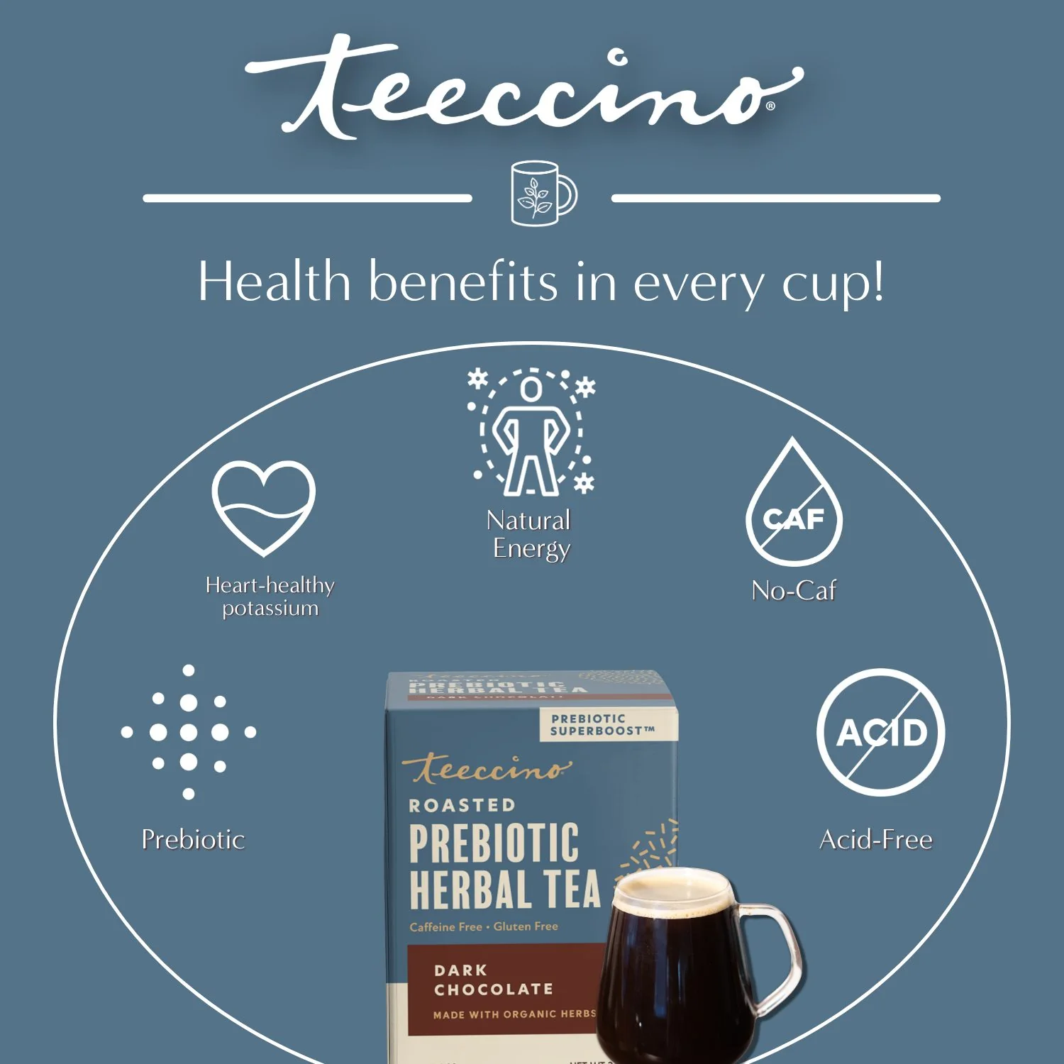 Dark Chocolate Prebiotic SuperBoost Herbal Tea - Image 17