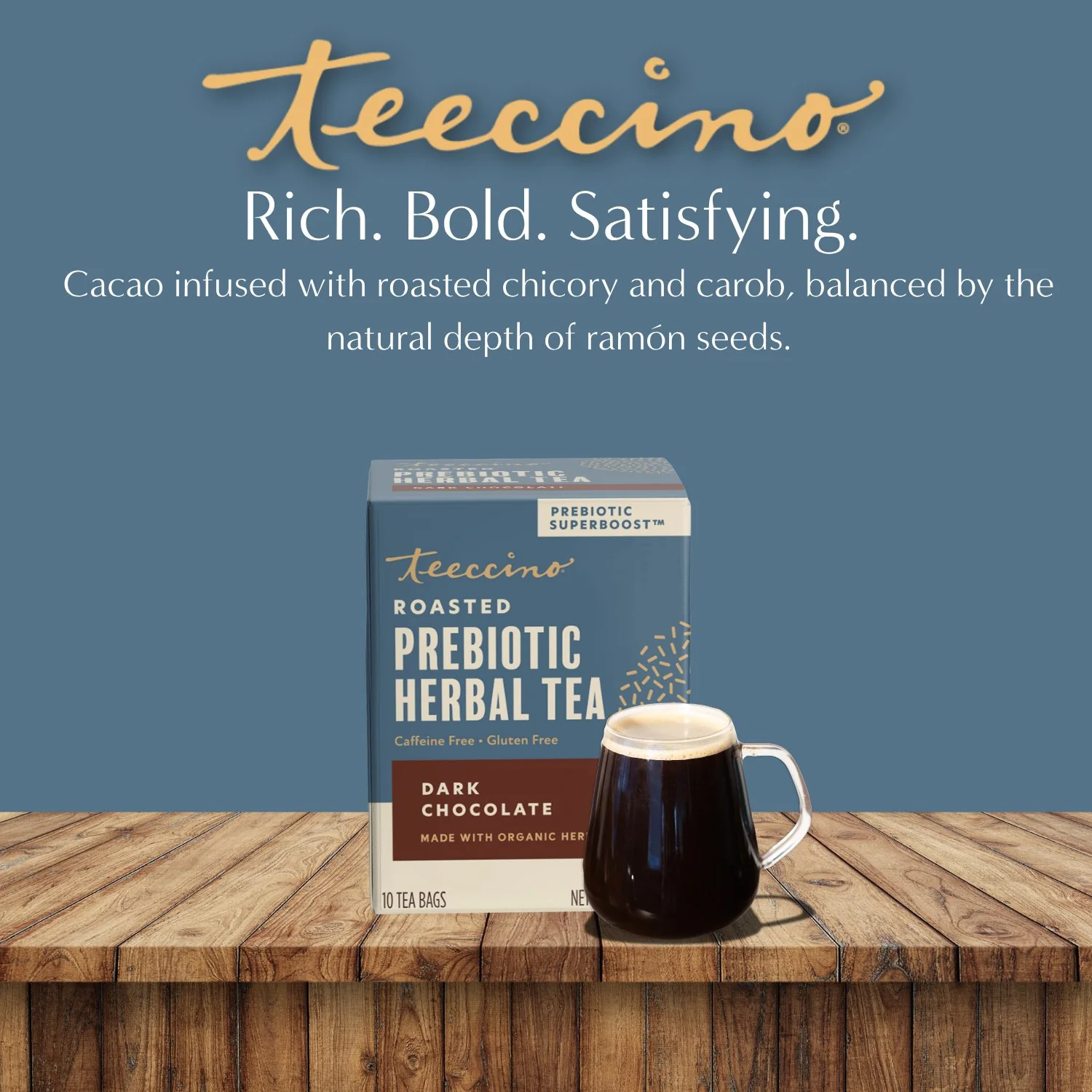 Dark Chocolate Prebiotic SuperBoost Herbal Tea - Image 19