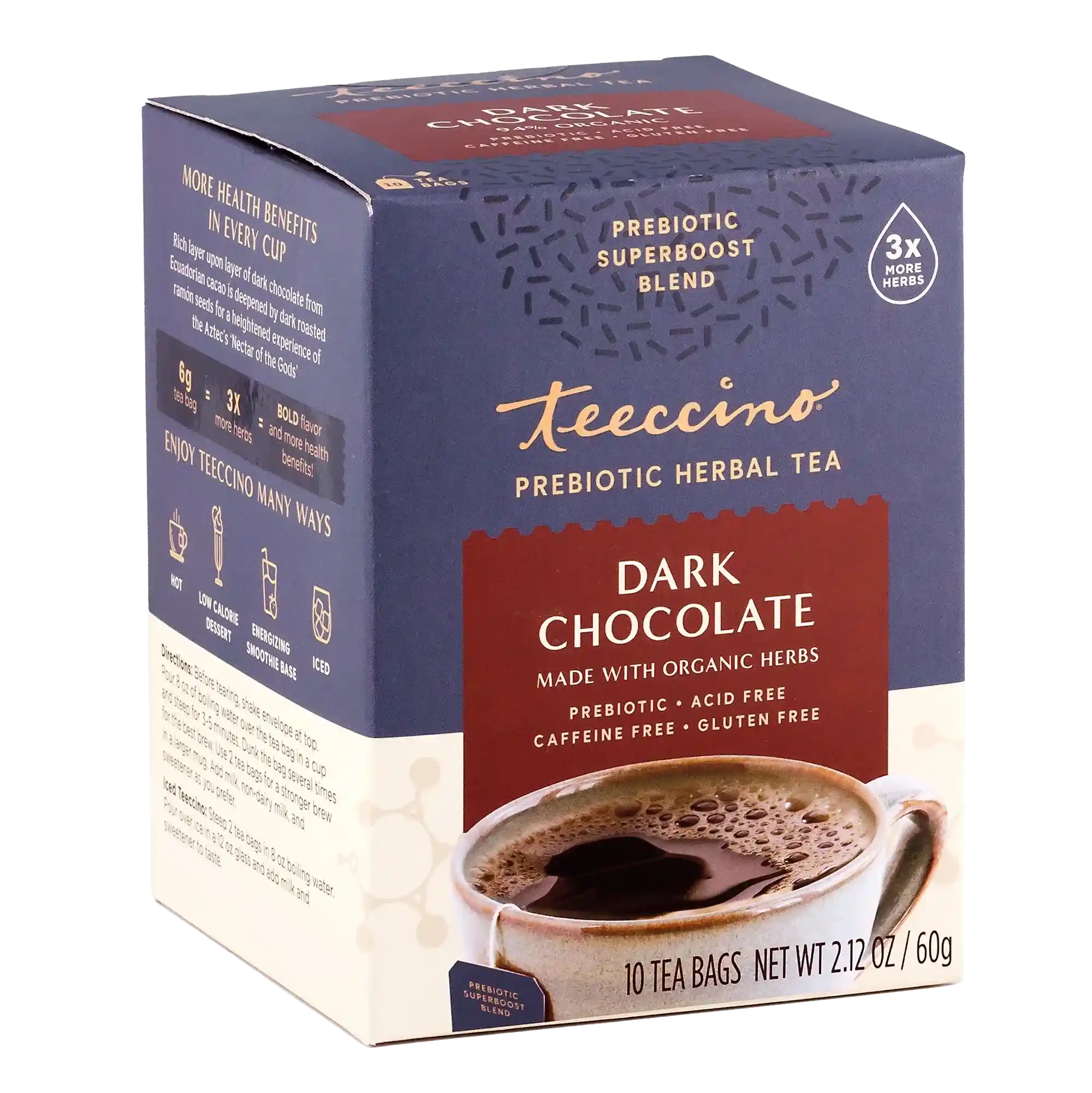Dark Chocolate Prebiotic SuperBoost Herbal Tea - Image 7