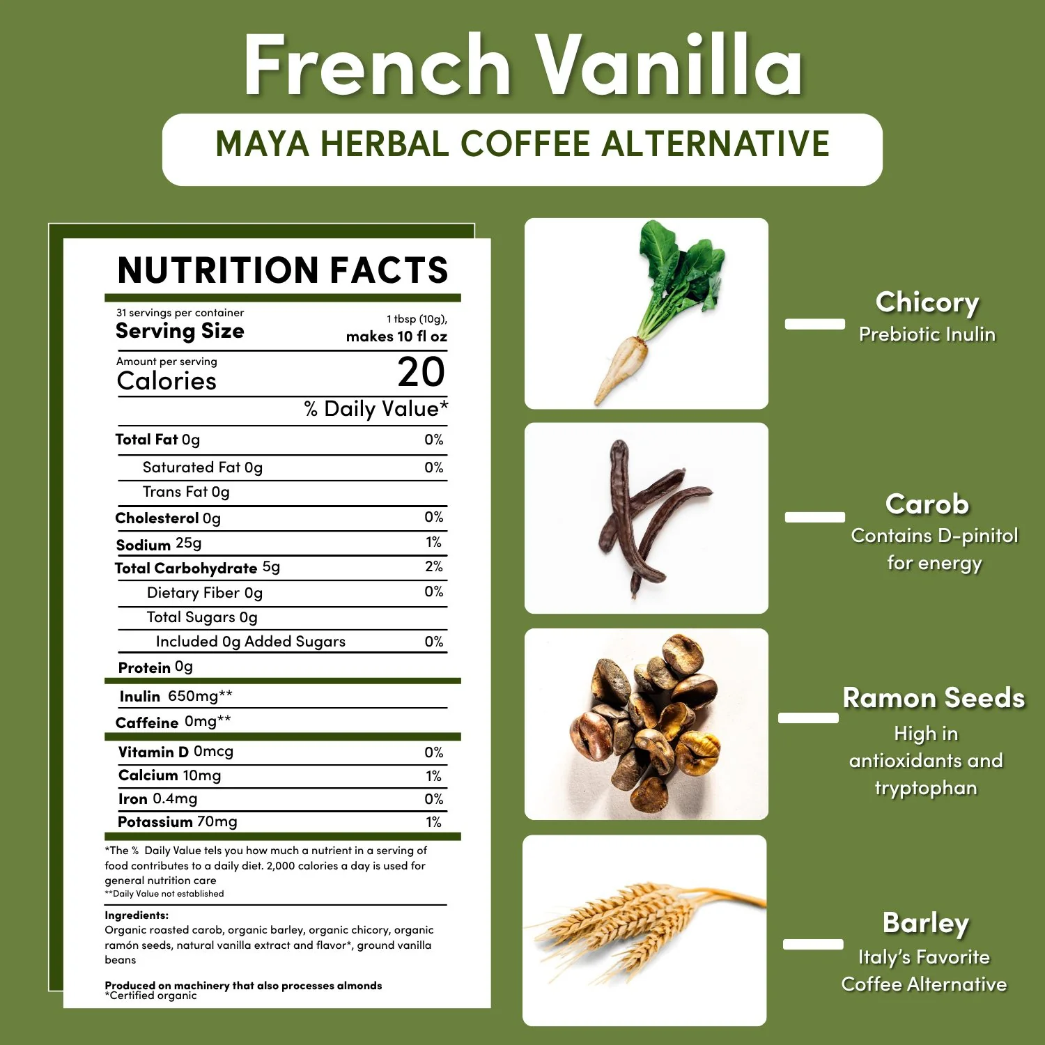 French Vanilla Chicory Herbal Coffee - Image 6
