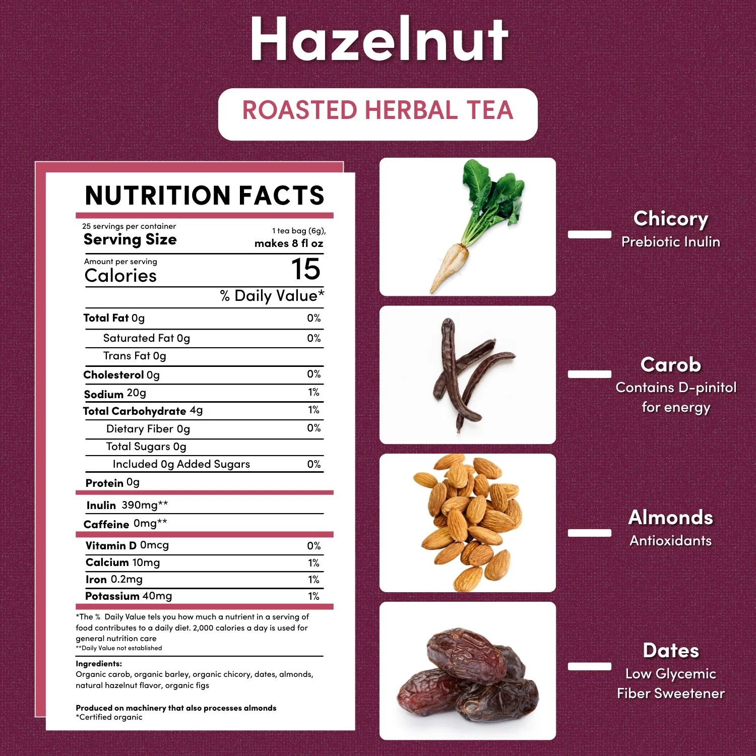 Hazelnut Roasted Herbal Tea - Image 6