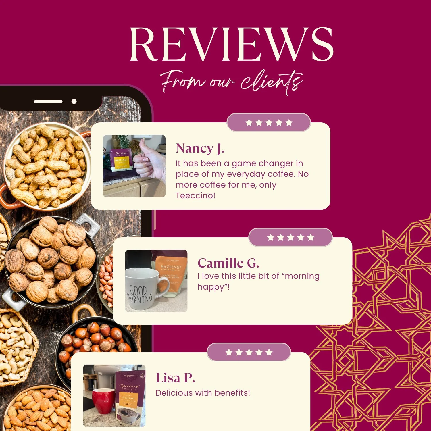 Hazelnut Roasted Herbal Tea - Image 9