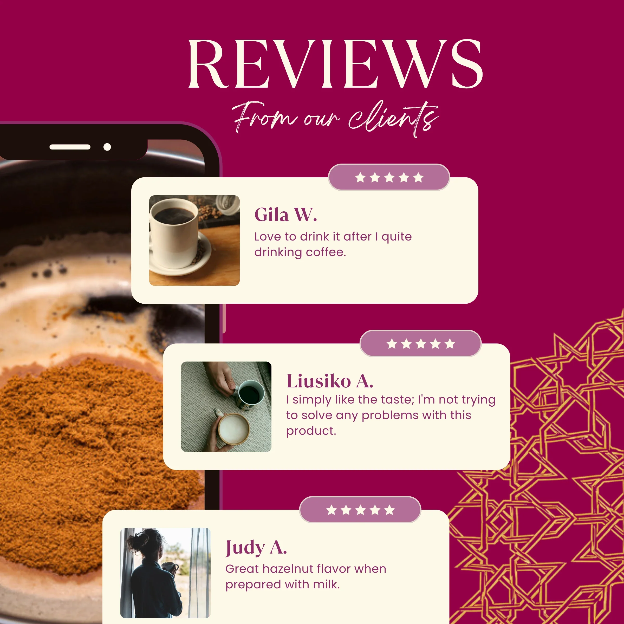 Instant Hazelnut Herbal Coffee - Image 14