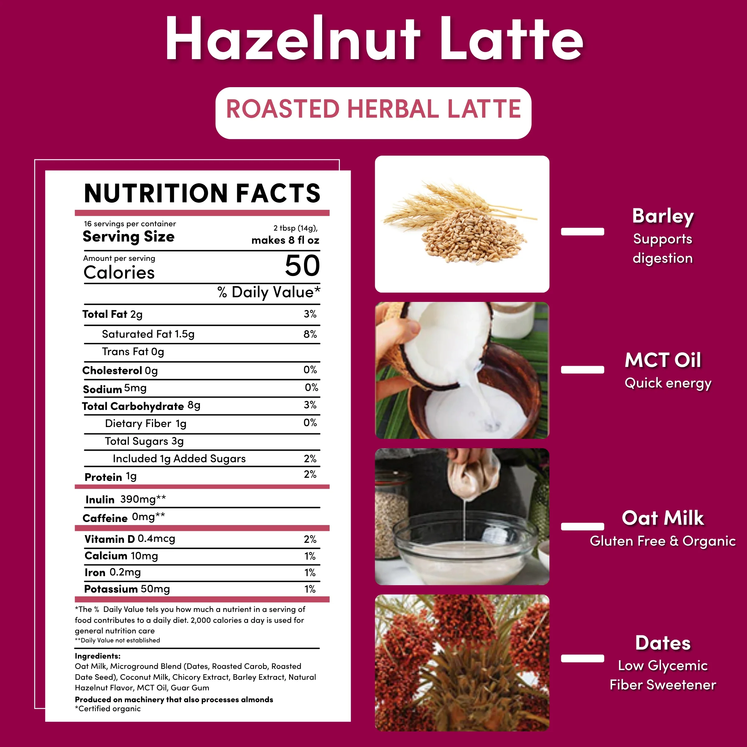 Instant Hazelnut Herbal Latte - Image 13