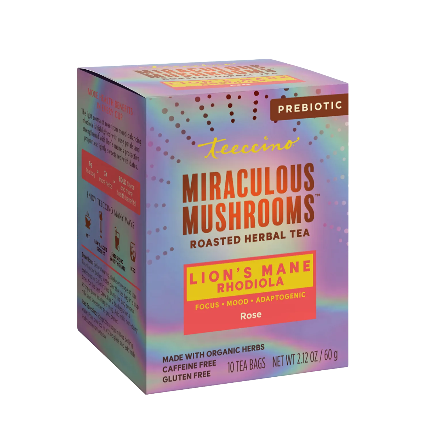 Lion's Mane Rhodiola Rose Mushroom Herbal Tea - Image 16