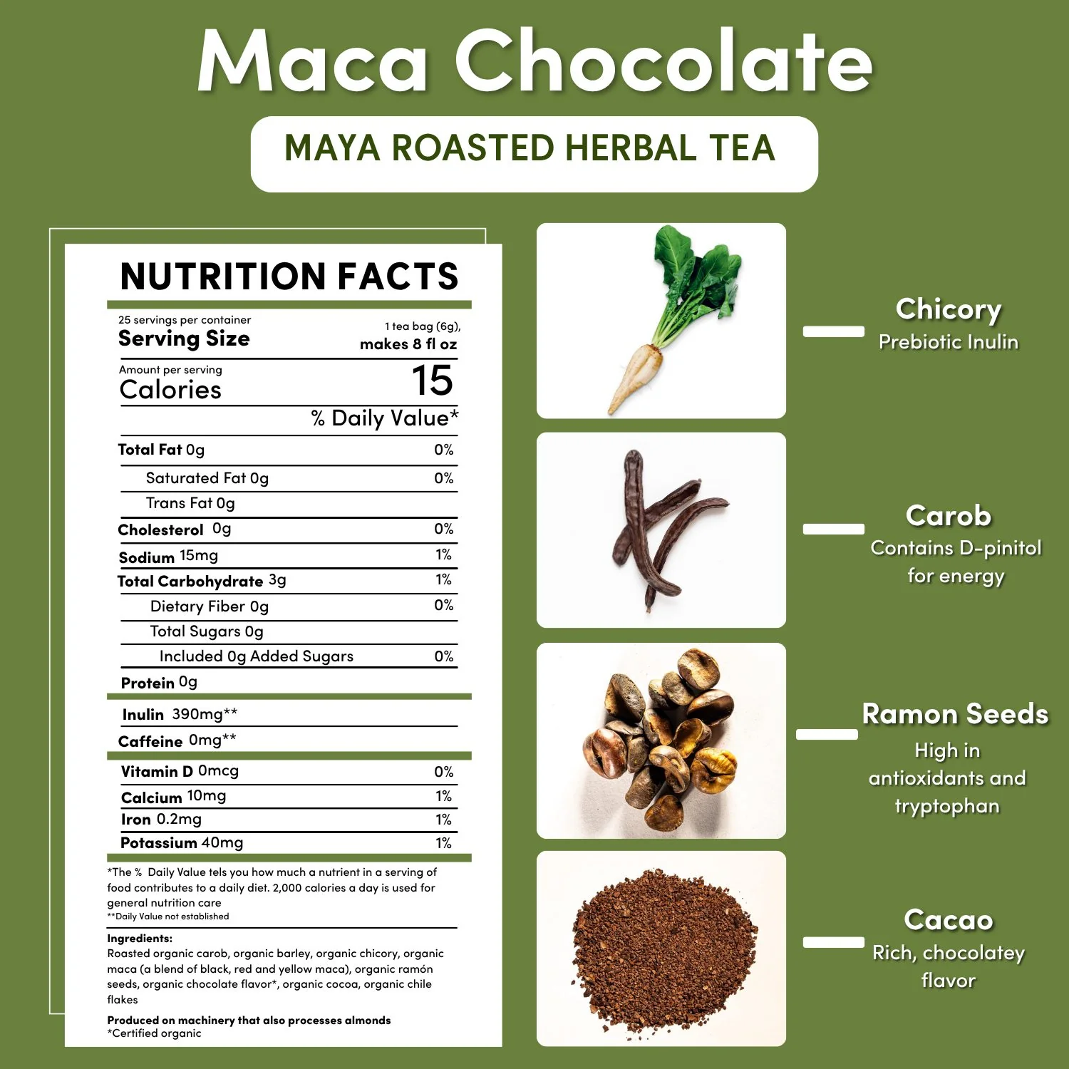 Maca Chocolate Roasted Herbal Tea - Image 12