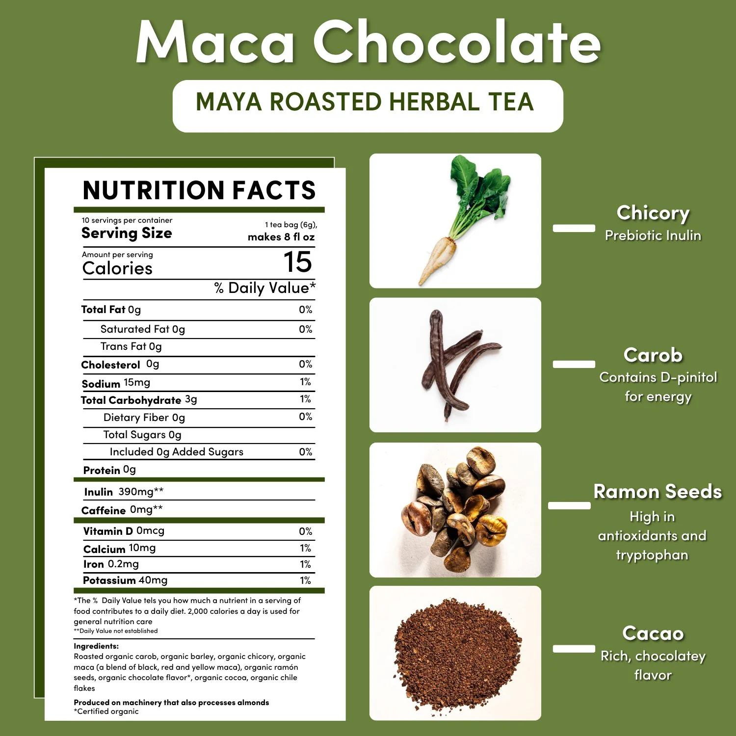 Maca Chocolate Roasted Herbal Tea - Image 18