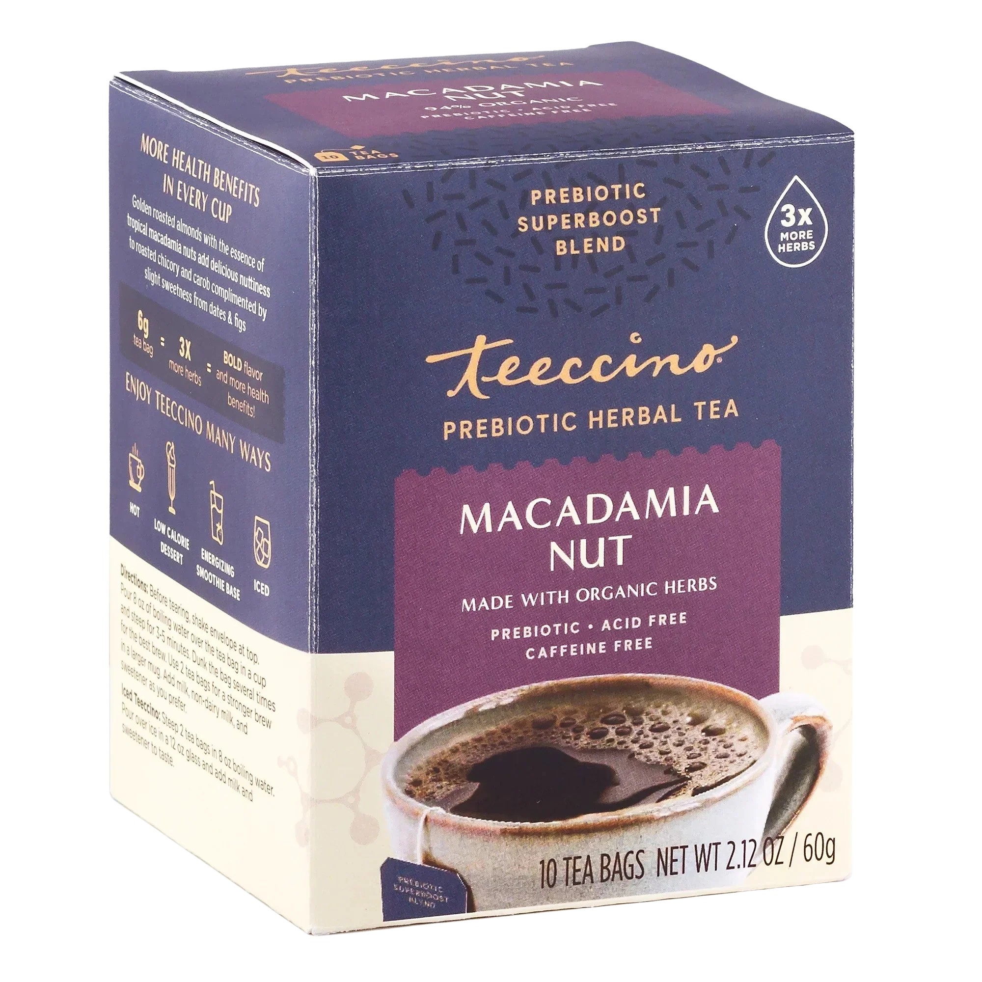 Macadamia Nut Prebiotic SuperBoost Herbal Tea - Image 4