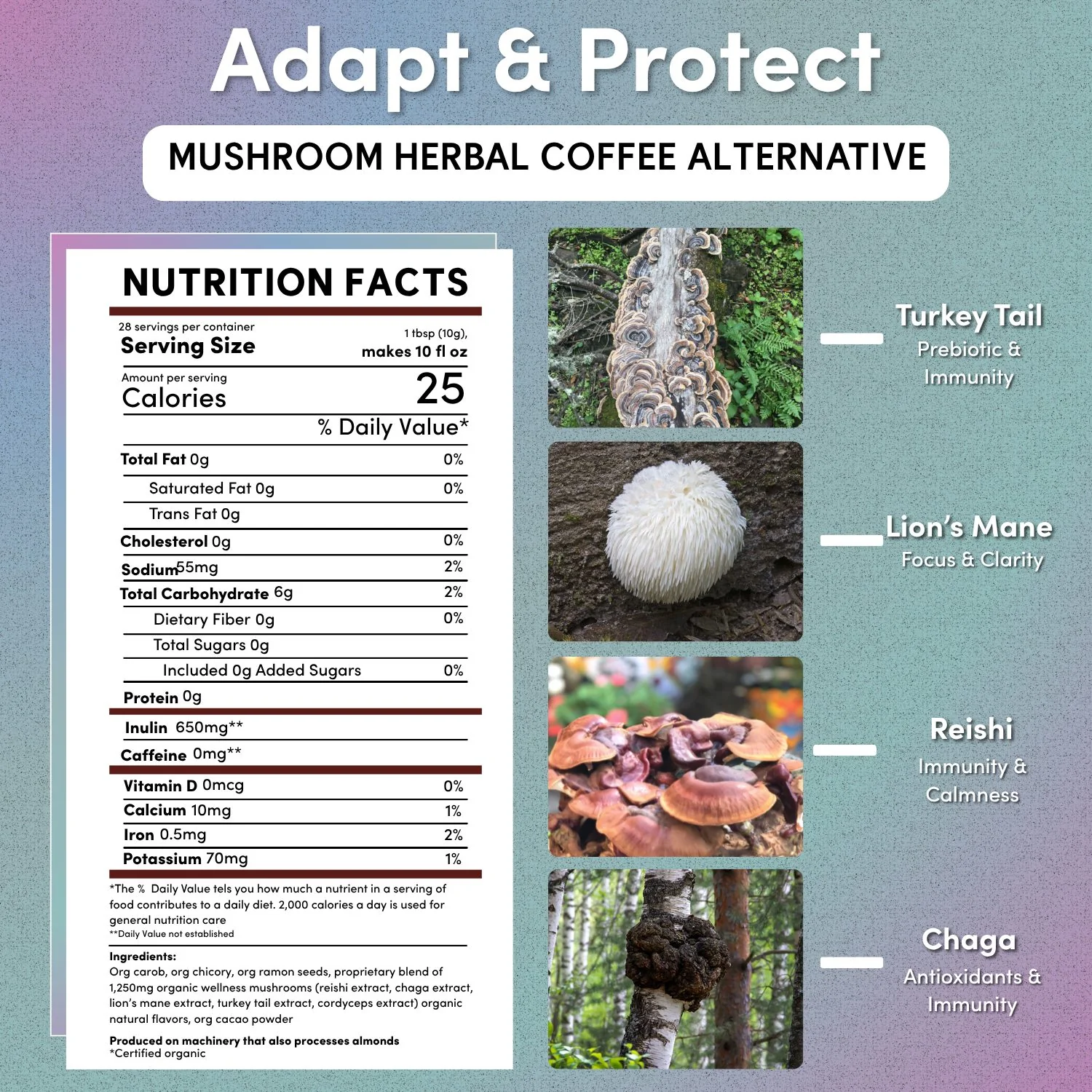 Miraculous Mushrooms® Adapt & Protect Herbal Coffee - Image 5