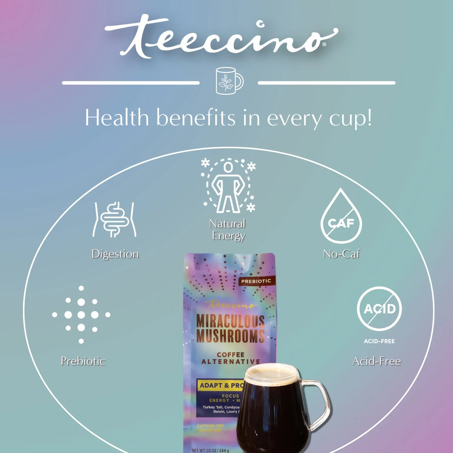 Miraculous Mushrooms® Adapt & Protect Herbal Coffee - Image 6