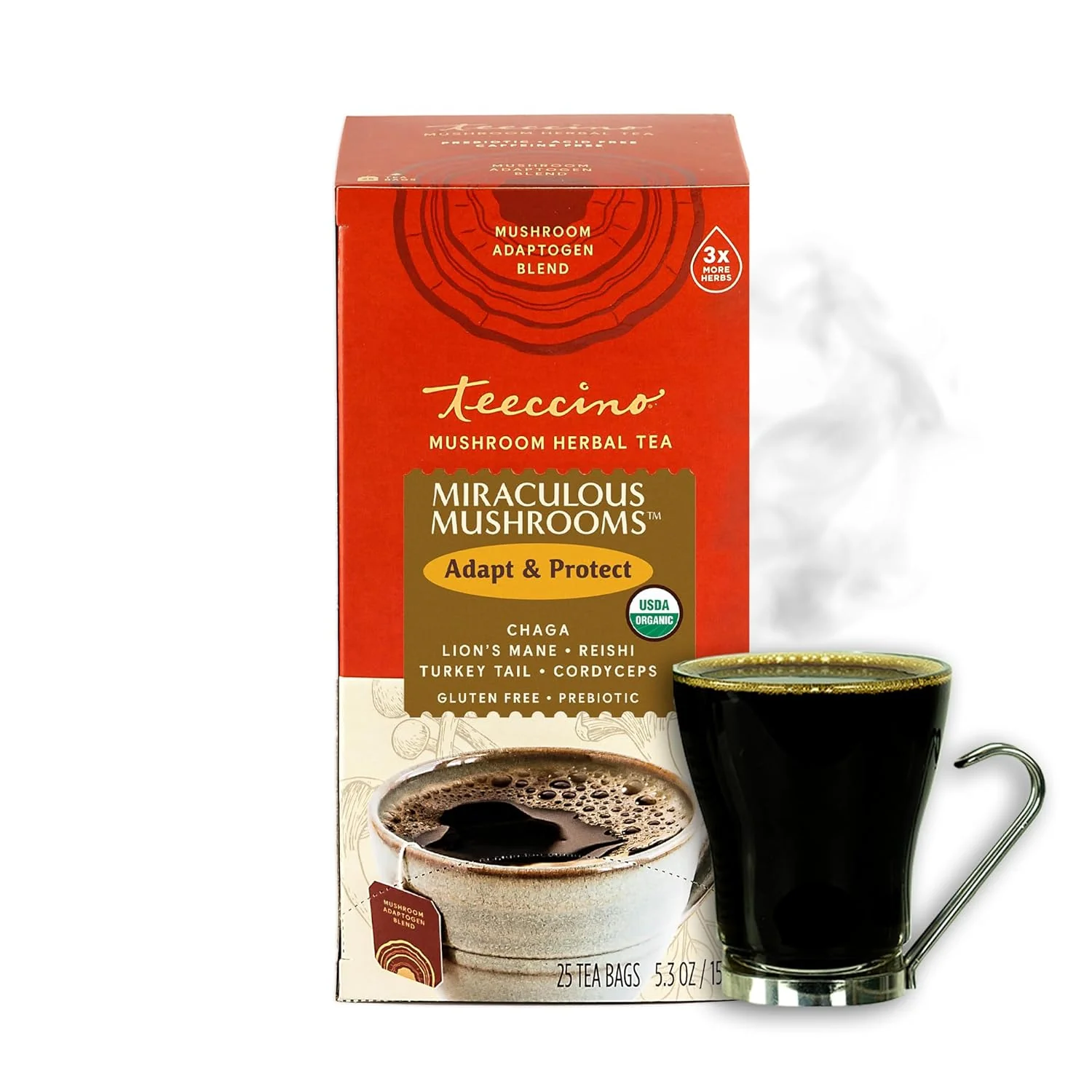 Miraculous Mushrooms® Adapt & Protect Mushroom Herbal Tea - Image 4