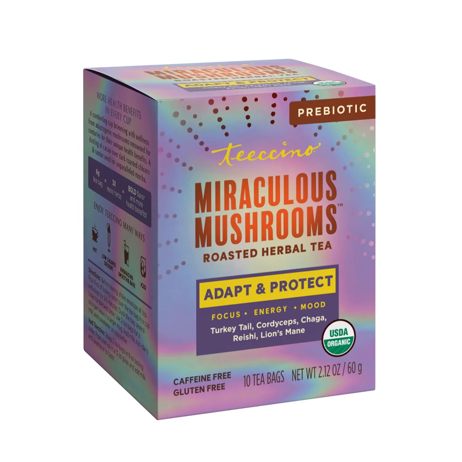 Miraculous Mushrooms® Adapt & Protect Mushroom Herbal Tea - Image 5