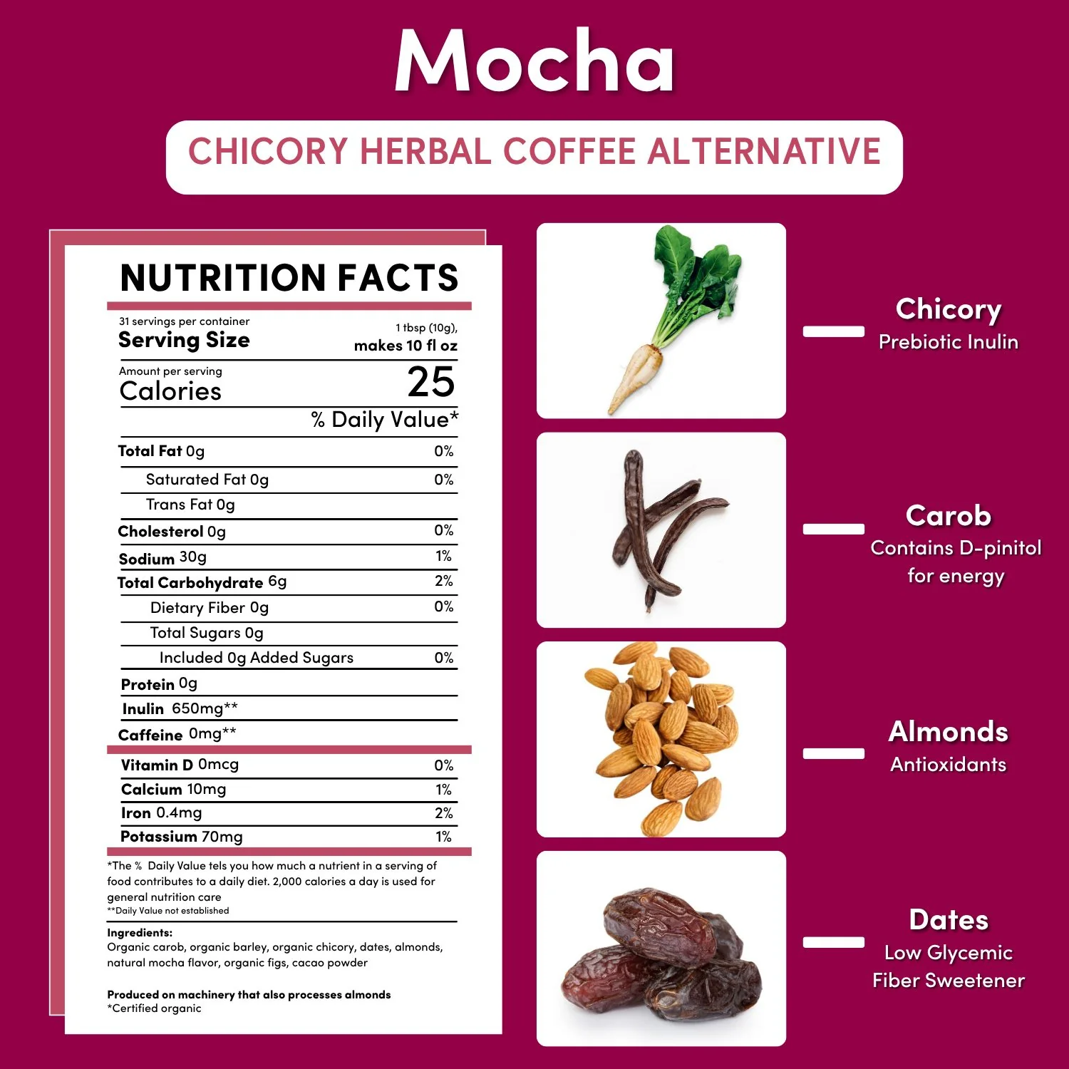 Mocha Chicory Herbal Coffee - Image 5