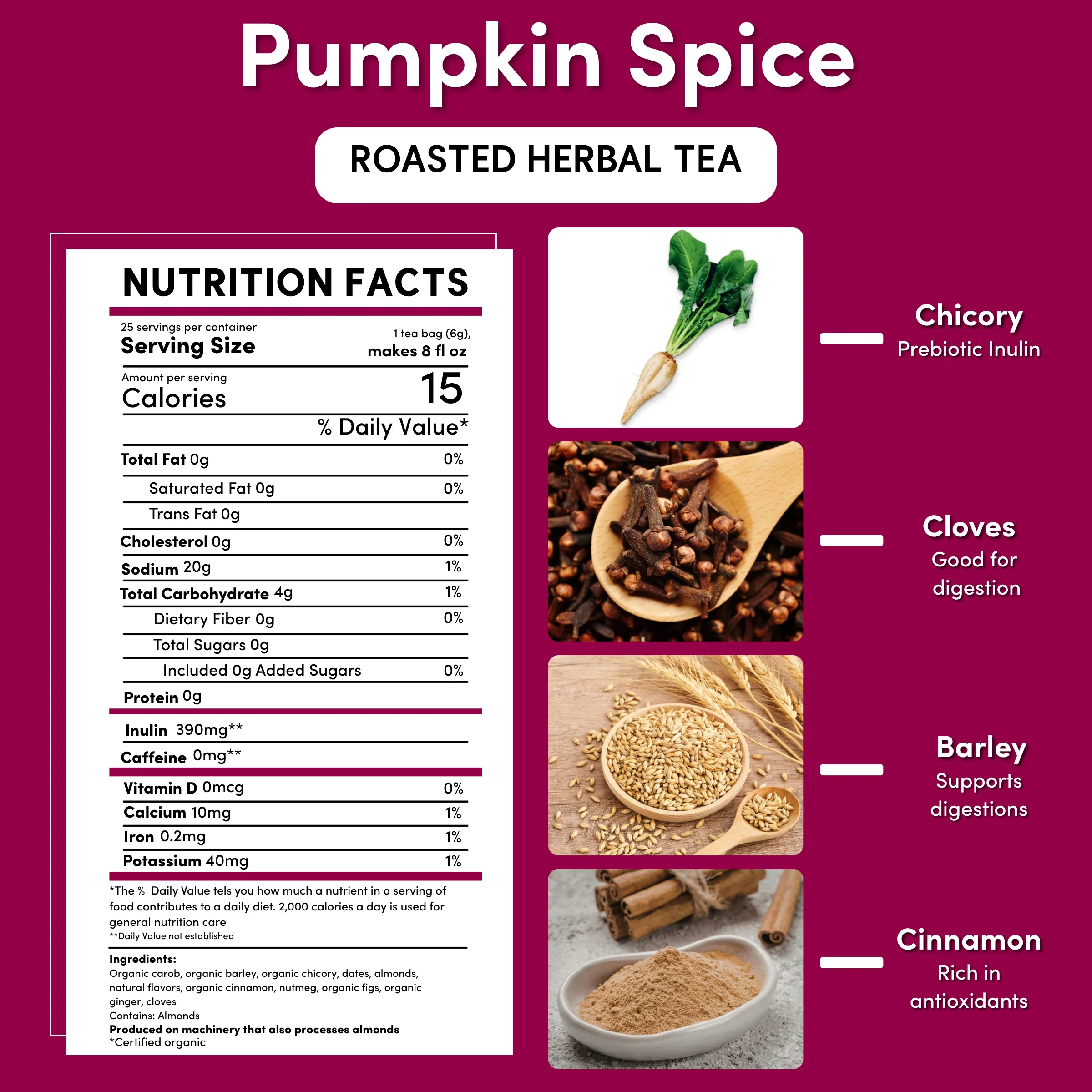 Pumpkin Spice Roasted Herbal Tea - Image 22