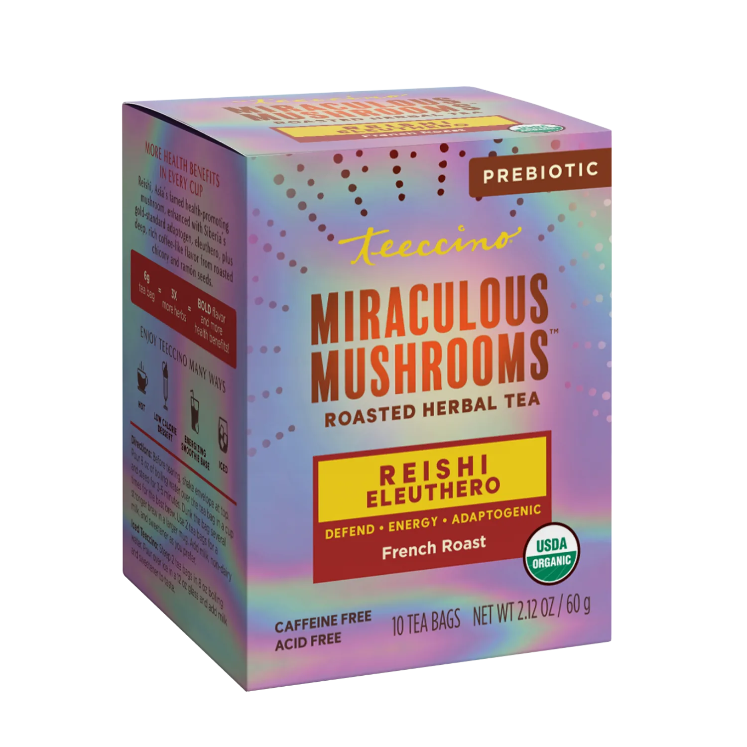 Reishi Eleuthero French Roast Mushroom Herbal Tea - Image 13