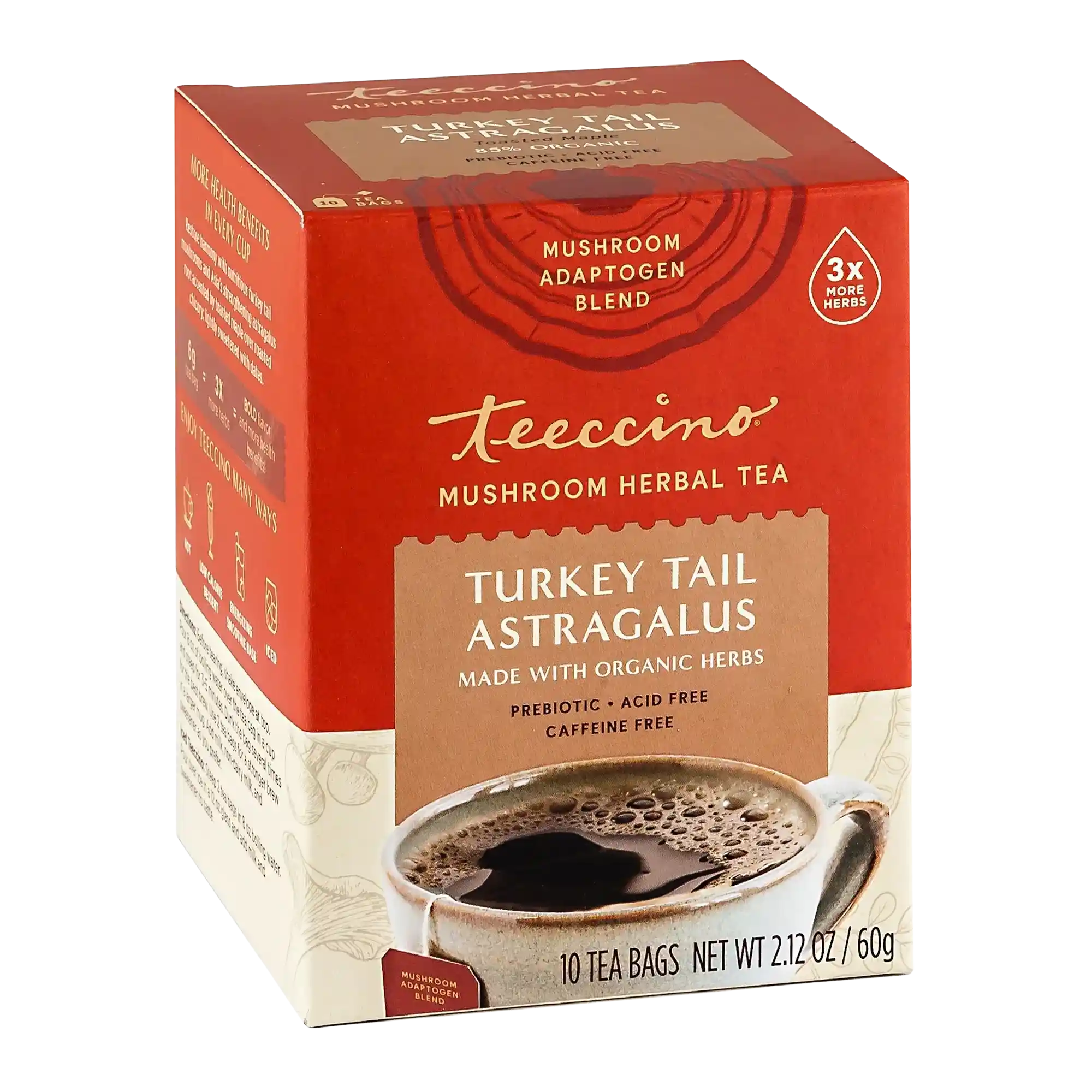 Turkey Tail Astragalus Toasted Maple Mushroom Herbal Tea - Image 4