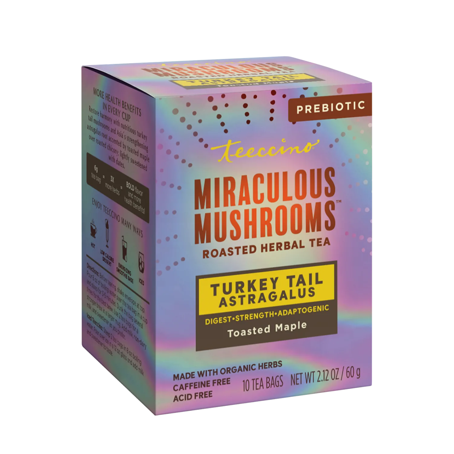 Turkey Tail Astragalus Toasted Maple Mushroom Herbal Tea - Image 5