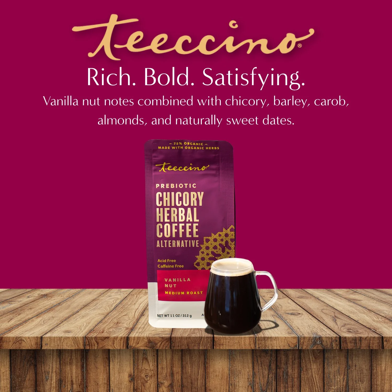 Vanilla Nut Chicory Herbal Coffee - Image 7