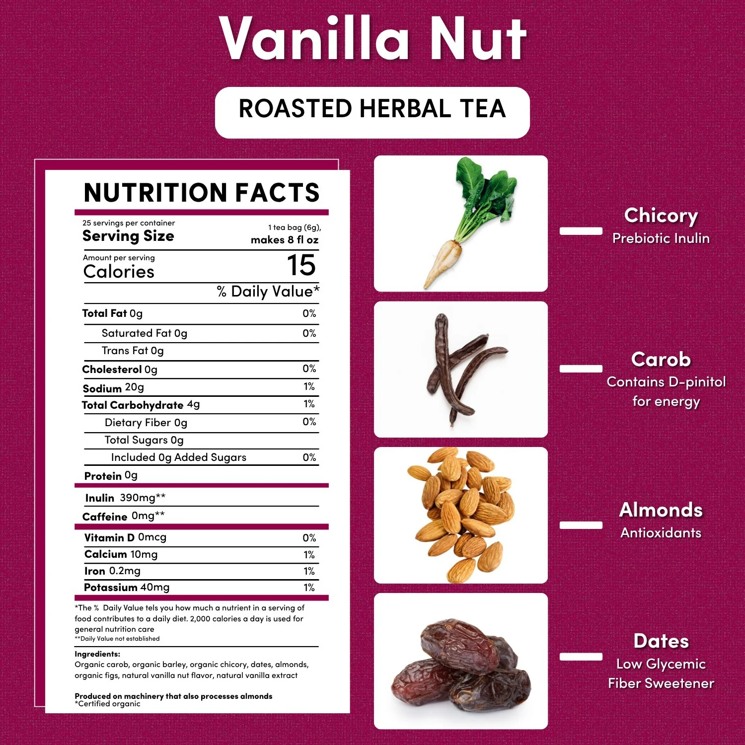 Vanilla Nut Roasted Herbal Tea - Image 11