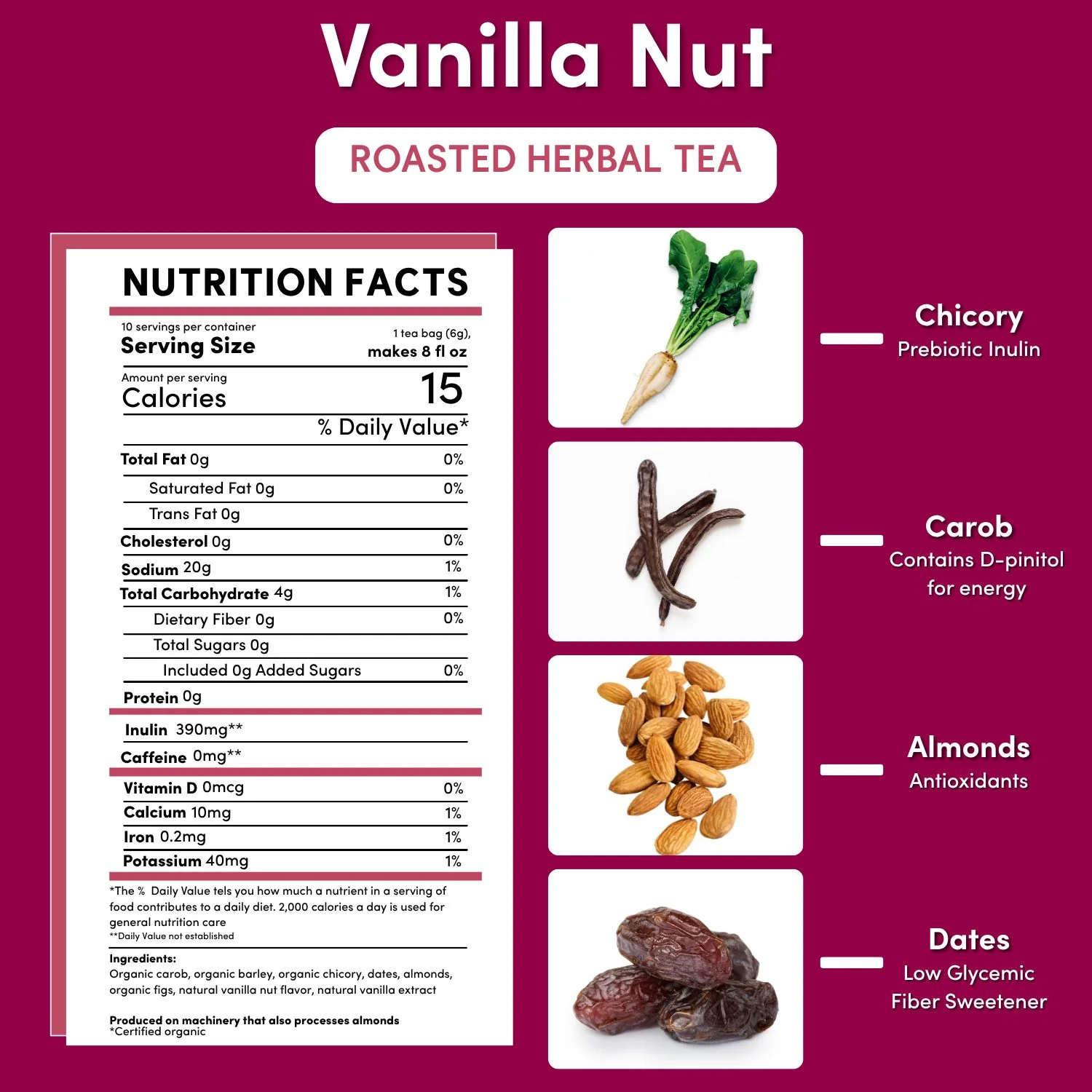 Vanilla Nut Roasted Herbal Tea - Image 17